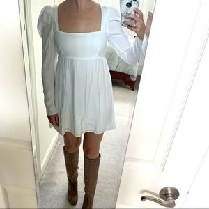 AFRM White Mini Dress